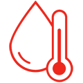 icon water temperature red